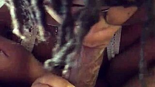 She swallows that big black cock