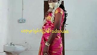 Indian Crossdresser Model Lara Dsouza Saree Video3