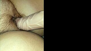 BBW Wife Feels Overwhelmed by Oversized Dildo