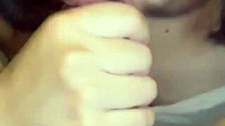 Hot Brunette Delivers Intense Blowjob on My Cock