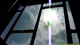 African couple gives homemade dick massage to monster cock