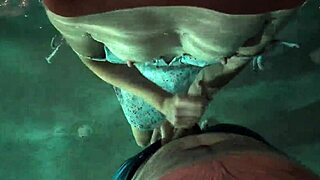 Pov Slut Fucks Outside in Pool