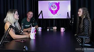 jujube delicia in bora cast with bruna carlos sheer red lingerie