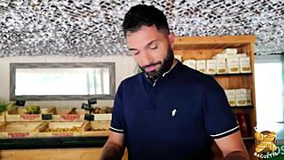 Pam, the blonde with big tits, gets smeared as she desired