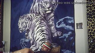 behind the scenes, glasses cam big breast brunette babe feels the italian pound machine in her first porn video 😘