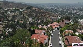 brunette shares her ebony girlfriend with asian babe in hot threesome licking and fucking 😍