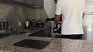 while cleaning, maid got fucked hard and got pregnant