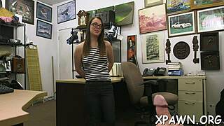 The little 18+ harlot excited by cock inside