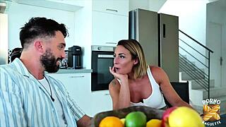 Pam, the blonde with big tits, gets smeared as she desired