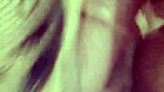 Playing with mature neighbor's pussy using huge dildo making her cum in spurts