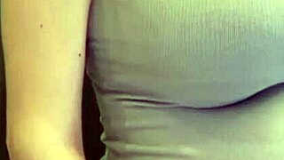 Stepmom with milky tits sucks and shows swollen pussy