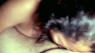 My stepsister Dafri sucks my dick and spits cum in my mouth and on my face