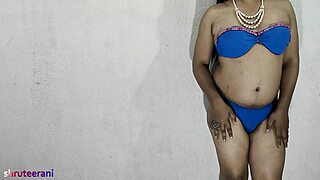 Blue Bikini Part 3 - Crossdressing by Indian Shemale