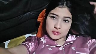 Hot latina girl waking up alone masturbating her wet pussy in homemade real video!