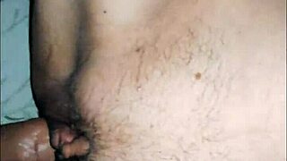 Intimate close-up of milf's anal hole