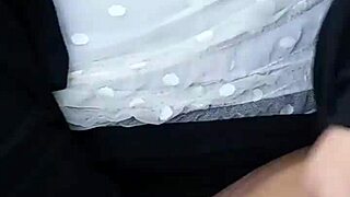 beruka gets super horny and plugs her huge pussy with a sex toy in the park