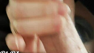 he cums when i caress him with my tongue in close up