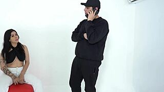 Colombian Model Accepts Indecent Proposal From Producer-Accidental Creampie