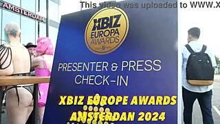 Cataleya's 2 on 1 XBIZ Awards Amsterdam 2024 Teasing Rimjob and Assfucking