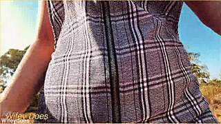 i forgot to wear panties under my skirt for flashing and upskirt