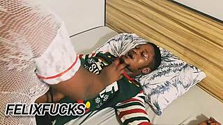 Deep Throat BBW Slutty Nurse Fuck Big Black Dick!