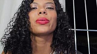 smoking and fucking, fucking and smoking, complete natural slave in red and sheer lingerie