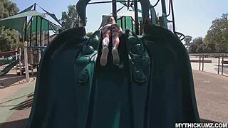 juicy white booty bouncing on big white cock