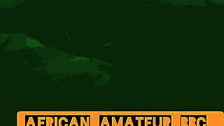 Ebony couple fucks bbc in their homemade reality with rough sex and squirting orgasms