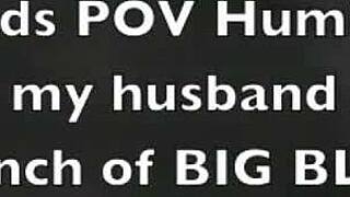 pov cuckold humiliation cam during my interracial bbc gangbang with creampie