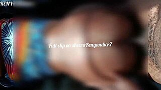 Full clip of African couples' hardcore action through sheer fabric