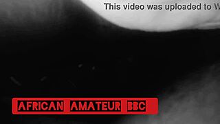 Ebony couple fucks bbc in their homemade reality with rough sex and squirting orgasms