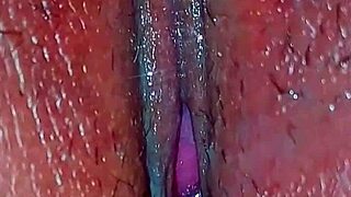 Husband Plays with Wife's Pussy Closeup