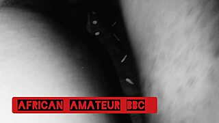 Ebony couple fucks bbc in their homemade reality with rough sex and squirting orgasms