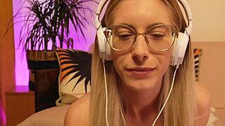 stroke it when you look at my face with glasses and braces, i am a tall skinny blonde teen with small tits.