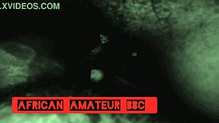 Ebony couple fucks bbc in their homemade reality with rough sex and squirting orgasms