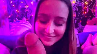 late night romantic cock sucking pov with laney grey and brad newman