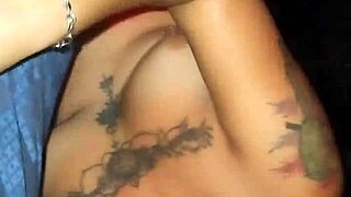 mexican whore groped and sucks in glory hole 😈