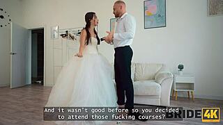 BRIDE4K LITTLE 18+ SLUTTY BRIDE HAD TO EMBRACE COCK IN HER ASS