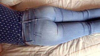 Maid's stepson shoots big cumshot in my ass, I love his huge cock