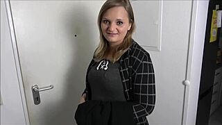 Blonde Teen Forgets Not To Blow Huge Cock