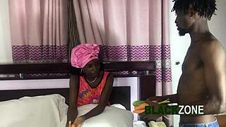 she feels me deep inside her tight ebony pussy