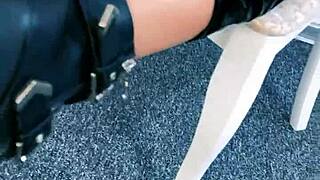 hey come worship your mistress's huge fake tits ass in latex heels right now