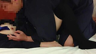 Uniform cosplay miniskirt schoolgirl gets creampie blowjob cunnilingus foreplay.