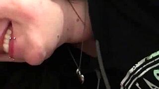 shy girl's nervous first time getting filmed up close