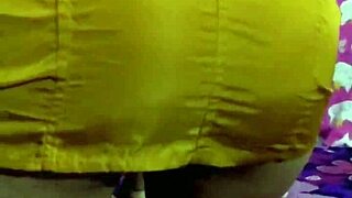 horny latina bends over mini skirt as huge 20cm dildo fucks her big ass deep till squirting orgasm