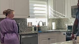 i watch my hotwife take bbc creampie humiliating my husband she's such a slut