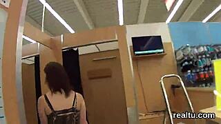 Czech Teen Teased Hard Then POV Pounded in Shop