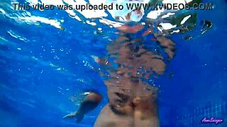 hot pool sex splashing tight pussy nice weather fun!