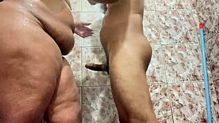 did i pound my fat neighbor in the shower? came hard on her big ass complete