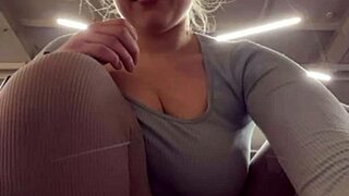 Fat teen's shaved pussy takes extreme hardcore fingering and fucking outdoors